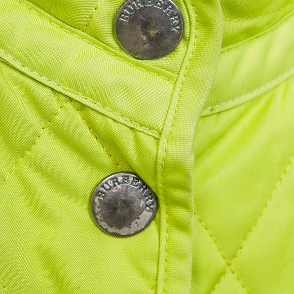 Burberry Neon Yellow Quilted Short Jacket - Picture 7 of 11